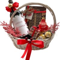 Корпа со вино „Најубави желби“